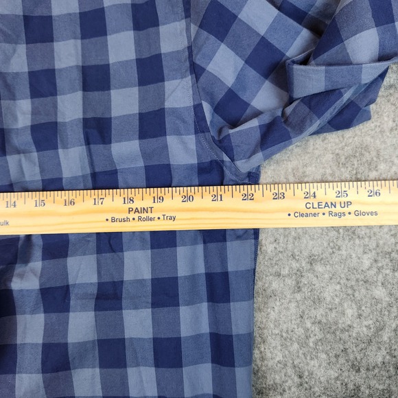Brooks Brothers 1818 Regent Fit Shirt Men M Blue Buffalo Check Plaid Button Down - Picture 7 of 7